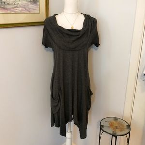 100% Cotton Dark Gray Dress/Tunic